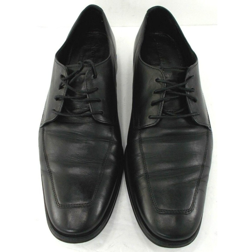 Cole Haan Mens Air Adams Black Dress Oxford Apron Toe Derby C09438 Size 10.5 M - Picture 2 of 11